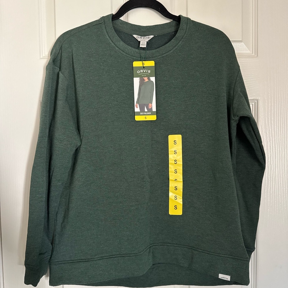 Orvis Dark Green Crewneck Pullover Sweater